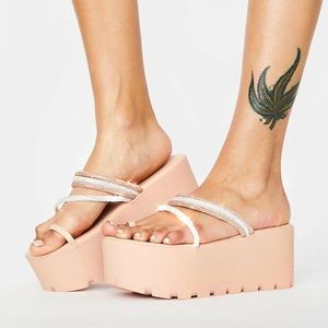 Azalea Wang | Pink Toyama Platform Sandals